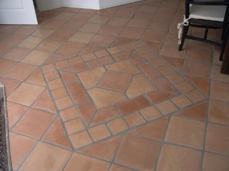 MEXICOTTO handgefertigte TERRACOTTA FLIESE COTTO regular TERRAKOTTA Terres CuitesSaltillo Tonfliese